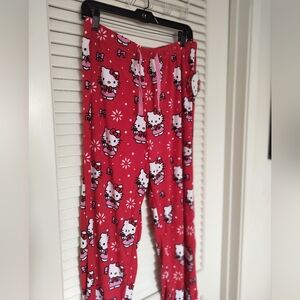 Sanrio Hello Kitty Pajama Pants Red Size Medium NWT